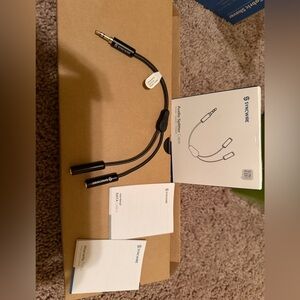 Syncwire Headphone Splitter, Nylon-Braided Extension Cable Audio Stereo 3.5mm ja